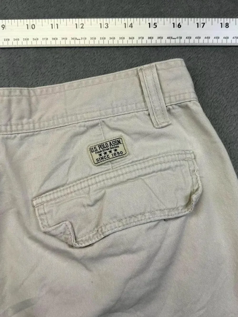 Men's US Polo Assn Heavy Cargo Beige Shorts